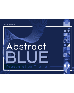 Abstract Blue Theme PPT Thumbnail
