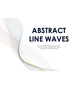 Abstract Line Waves Theme PPT Slide 1