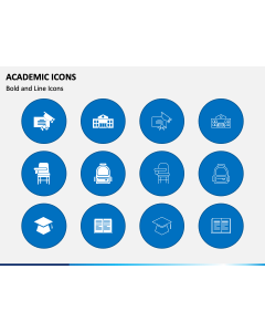 Academic Icons PPT Slide 1
