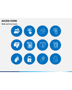 Access Icons PPT Slide 1