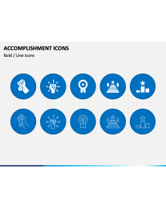 Accomplishment Icons PPT Slide 1