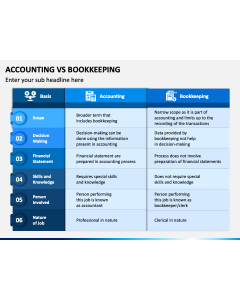 Accounting Vs Bookkeeping PPT Slide 1