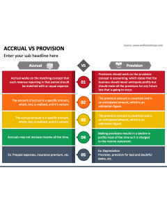 Accrual Vs Provision PPT Slide 1