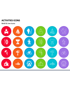 Activities Icons PPT Slide 1