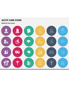 Acute Care Icons PPT Slide 1