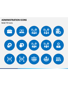 Administration Icons PPT Slide 1