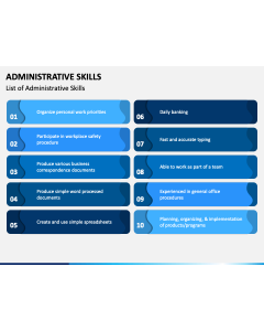 Administrative Skills PPT Slide 1