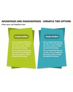 Advantages and Disadvantages - Versatile Two Options PPT Thumbnail