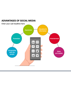 Advantages of Social Media PPT Slide 1
