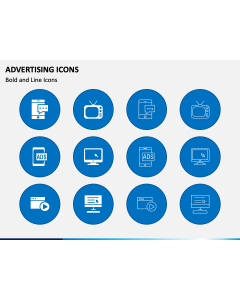 Advertising Icons PPT Slide 1