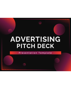 Advertising Pitch Deck PPT Slide 1