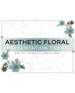 Miniatura de PowerPoint con tema floral estético