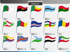 Africa flags PPT slide 1