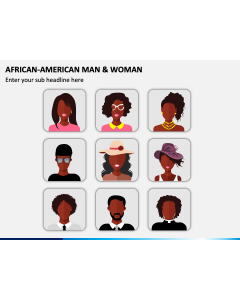 African-American Man & Woman PPT Slide 1