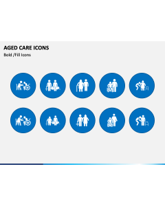 Aged Care Icons PPT Slide 1