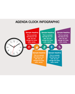 Agenda Clock Infographic PPT Slide 1