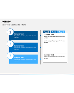 Agenda free PPT slide 1