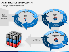 Agile project management PPT slide 1