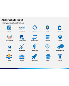 Agile SCRUM Icons PPT Slide 1