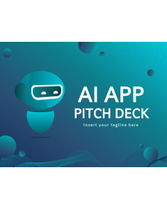 Artificial Intelligence App Pitch Deck PPT Slide 1
