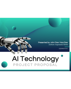 AI Technology Project Proposal PPT Thumbnail