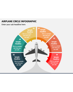 Airplane Circle Infographic PPT Slide 1