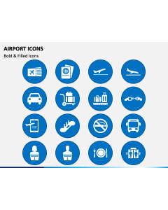 Airport Icons PPT Slide 1