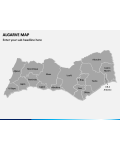 Algarve Map PPT Slide 1