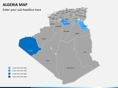 Algeria map PPT slide 7