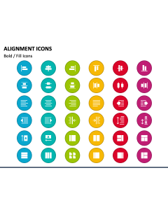Alignment Icons PPT Slide 1