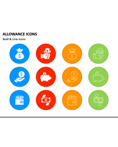 Allowance Icons PPT Slide 1