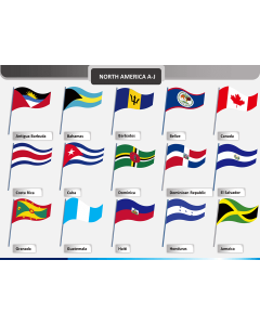 America flags PPT slide 1