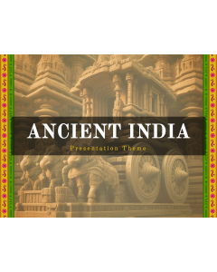 Ancient India Theme PPT Slide 1