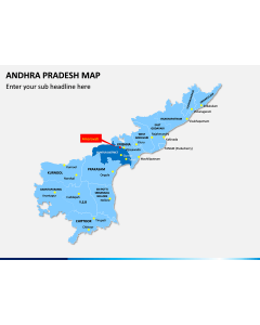 Andhra Pradesh Map PPT Slide 1