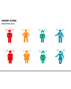 Angry Icons PPT Slide 1