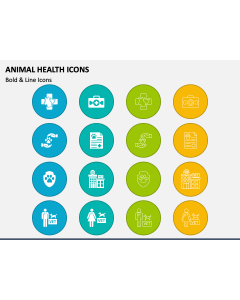 Animal Health Icons PPT Slide 1