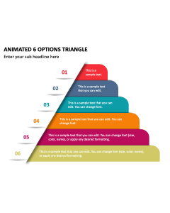 Animated 6 Options Triangle PPT Thumbnail