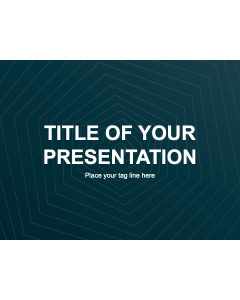Animated Abstract Hexagonal Background PPT Slide 1