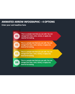 Animated Arrow Infographic - 4 Options PPT Thumbnail