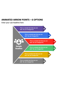 Animated Arrow Points - 6 Options PPT Thumbnail