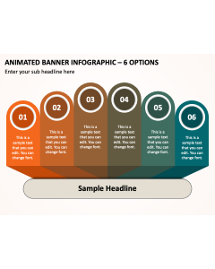 Animated Banner Infographic - 6 Options PPT Thumbnail