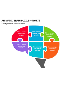 Animated Brain Puzzle - 6 Parts PPT Thumbnail