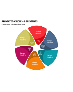 Animated Circle - 6 Elements PPT Thumbnail