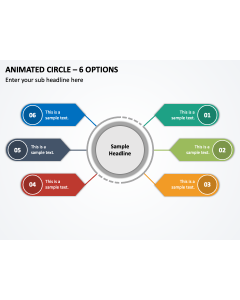 Animated Circle - 6 Options PPT Thumbnail