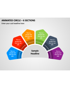 Animated Circle - 6 Sections PPT Thumbnail
