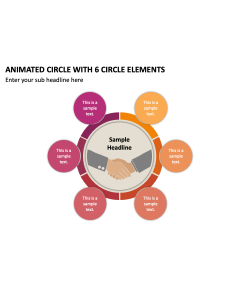 Animated Circle with 6 Circle Elements PPT Thumbnail