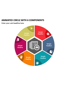 Animated Circle with 6 Components PPT Thumbnail