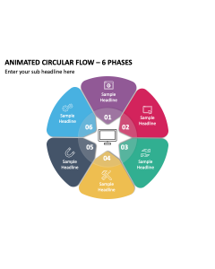 Animated Circular Flow - 6 Phases PPT Thumbnail