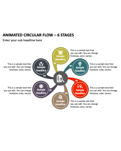 Animated Circular Flow - 6 Stages PPT Thumbnail