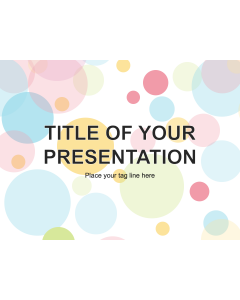 Animated Colorful Circles Background PPT Slide 1